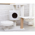 pet bed tree integrated toy platform grabbing post